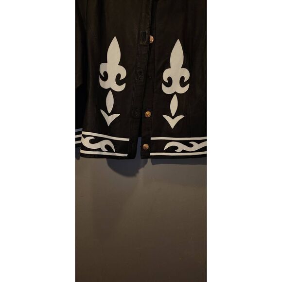 Vanna White Collection Leather Blazer - Picture 4 of 7